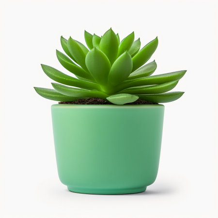 small pot with a small flower. ai generatedの素材