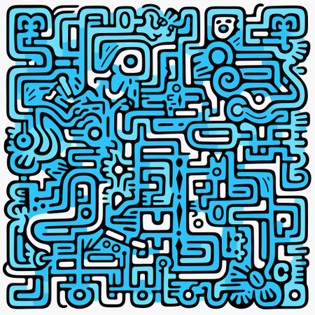 blue lines pattern. ai generatedの素材