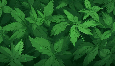 tree leaves background. Generative AIの素材
