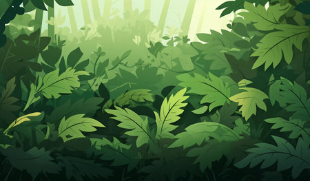 tree leaves background. Generative AIの素材