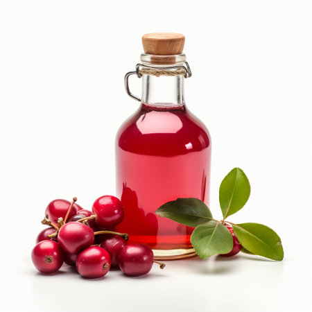 red alcoholic tincture. ai generatedの素材