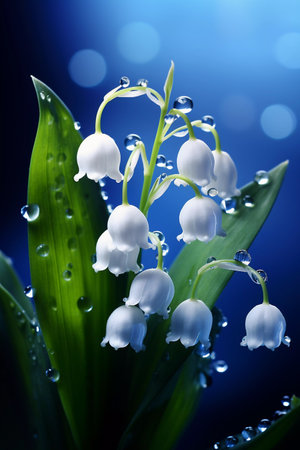 purple bells flowers. ai generatedの素材