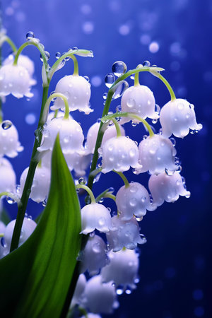 purple bells flowers. ai generatedの素材
