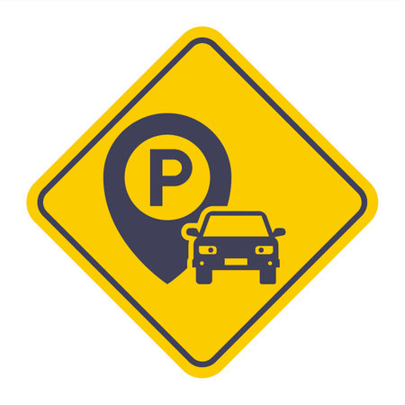 black icon car parking. stop for cars near supermarketのイラスト素材