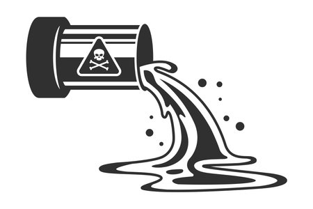 Sewage icon. simple vector icon. Vector illustrationのイラスト素材