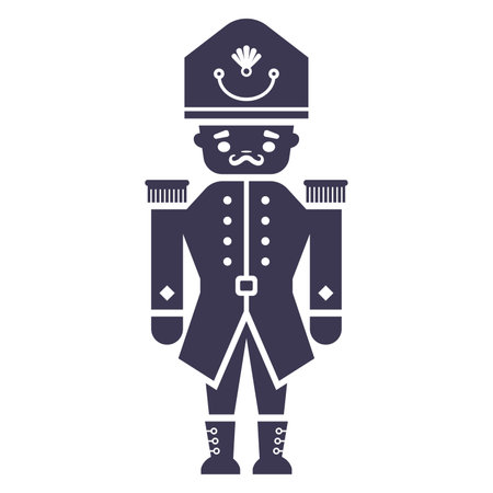 toy soldier line icon. Vector illustrationのイラスト素材