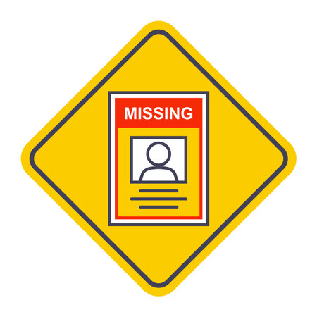 Missing person icon. Isolated sign, vector illustration.のイラスト素材