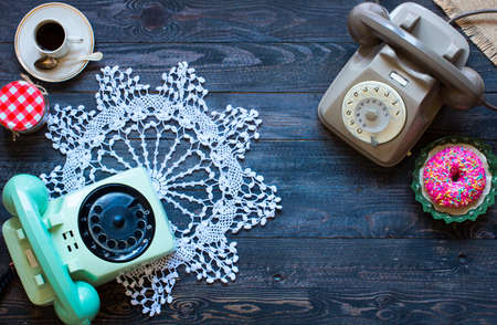 Vintage telephoneの写真素材