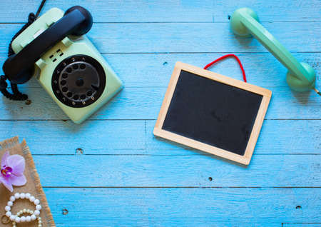 Old vintage telephoneの写真素材