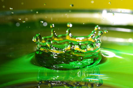 Style and color of water crowの写真素材