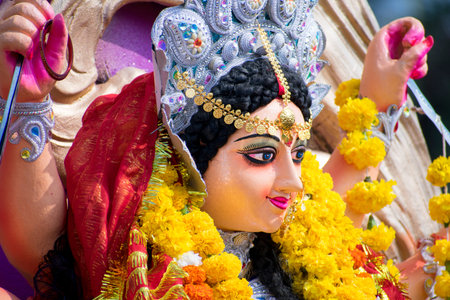 durga puja Navratri festival celebrations goddess Durga  auspicious nine day festival celebration of...