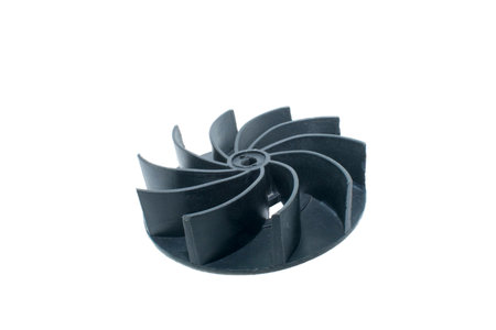 Blower cleaner fan blade black isolated vacuum cleaner bladeの写真素材