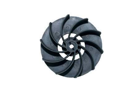 Blower cleaner fan blade black isolated vacuum cleaner bladeの写真素材