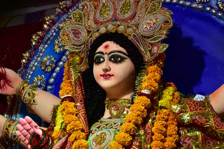 Navratri festival celebrations  auspicious nine day festival celebration of womanhoodの写真素材