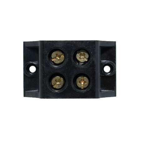 30A Bakelite Connector Strip Black Screw Terminal Connection Blockの写真素材