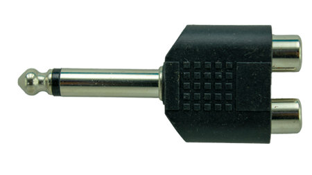 6.5mm to double RCA AV plug 6.35mm male to female RCA adapters Audio wire connectorの写真素材