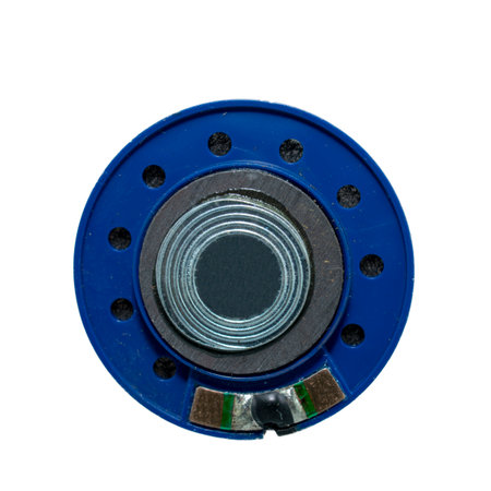 small speaker isolated on whiteの写真素材
