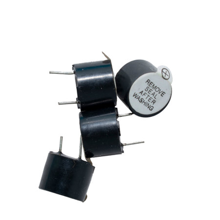 Computer UPS Buzzer isolated on whiteの写真素材