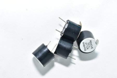 Computer UPS Buzzer isolated on white