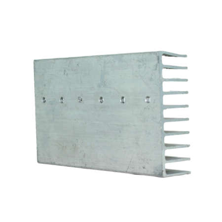 Aluminum Heat Sink for Transistor IC Isolated on whiteの写真素材