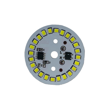 Round LED Light Board Isolatedの写真素材