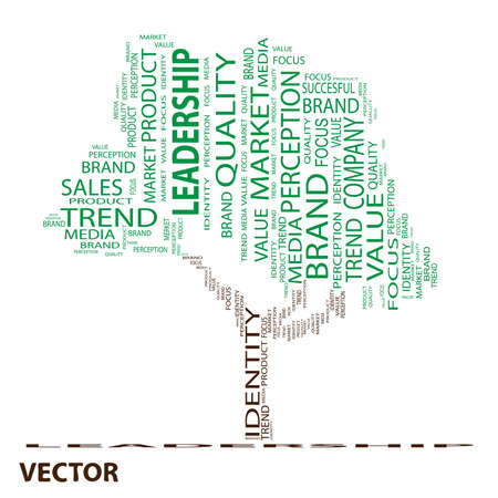 Conceptual media or business tree word cloud backgroundのイラスト素材