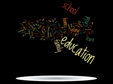 Conceptual education word cloud concept isolated on background