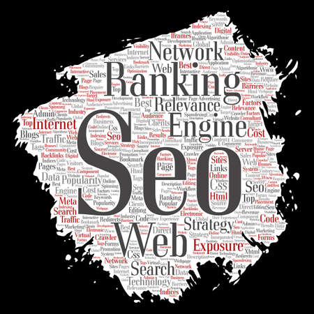 Search engine optimization word cloud pattern.のイラスト素材