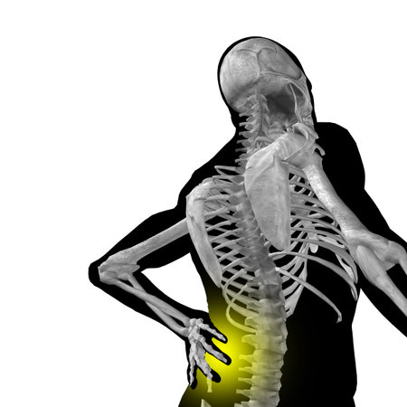 Concept or conceptual 3d human male or man anatomy isolated on black background as metaphor to...