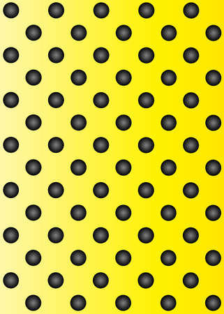 Concept conceptual yellow abstract metal stainless steel aluminum perforated pattern texture mesh background as metaphor to industrial, abstract, technology, grid, silver, grate, spot, grille surfaceの写真素材