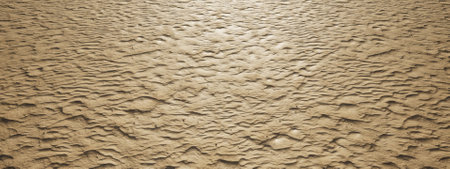 Concept or conceptual wet brown sandy beaches background. A 3d illustration as a metaphor for nature, exotic, travel,  lifestyle, vacation, fun and adventureの写真素材
