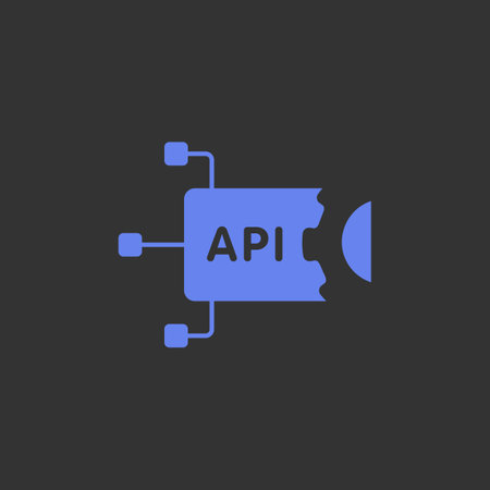 API - application programming interface vector icon. Software integration conceptのイラスト素材