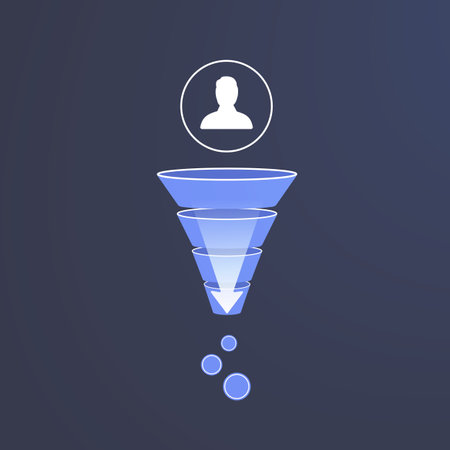 CPL - Cost per Lead vector icon. CPL digital marketing pricing model business concept with sales funnelのイラスト素材