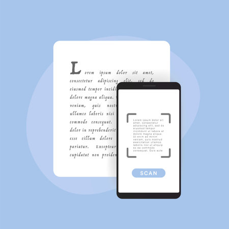 Optical Character Recognition or Reader concept. OCR is process of recognizing printed or...