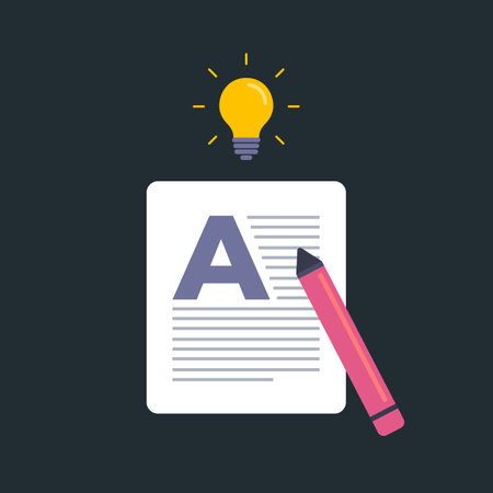 Copywriting, writing icon. Creative writing, draw idea and storytelling conceptのイラスト素材