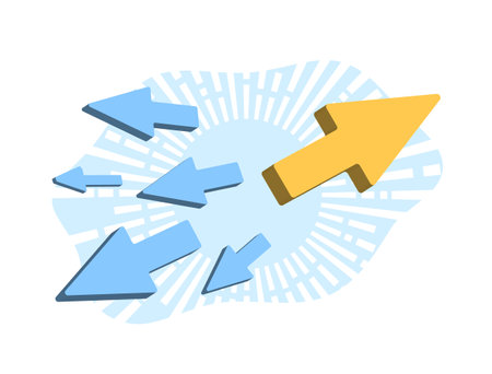 Paradigm shift technology concept. Accelerate growth, embrace disruption. Transform business with paradigm shift technology. Team up for success with leadership and innovative ideas.のイラスト素材