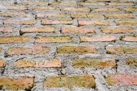 Old brick wall in a backgroundの写真素材