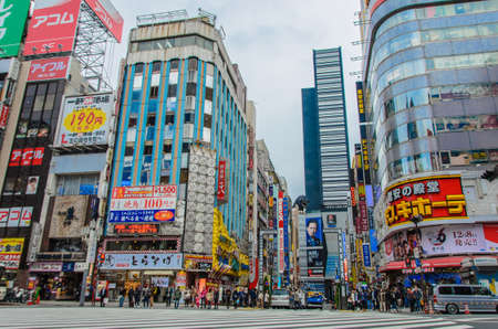 Tokyo, Japan - November 21, 2016 : Shinjuku's Kabuki central road in tokyo , Japan.のeditorial素材