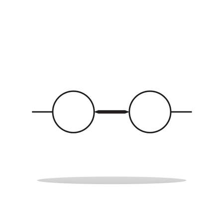 Eye glasses minimal style Icon vector Eps10のイラスト素材