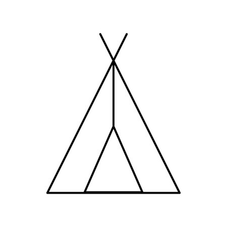 Tent icon minimal style Icon vector