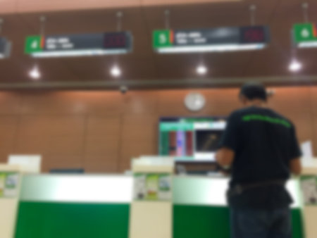 Abstract background of bank counter