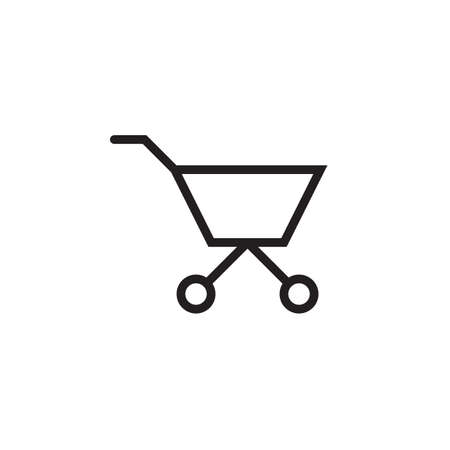 Shopping mall cart icon Vector illustration, EPS10.のイラスト素材