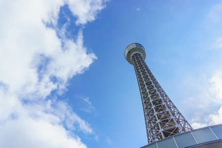 Yokohama Marine Tower in Yokohama , Japan .のeditorial素材