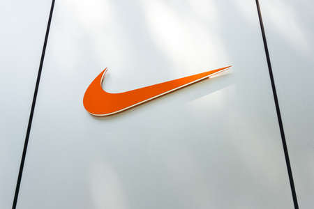 Tokyo , Japan - April 19, 2018 : Nike harajuku shop . Nike is one of the world's largest suppliers of athletic shoes and appare and a major manufacturer of sports equipmentのeditorial素材