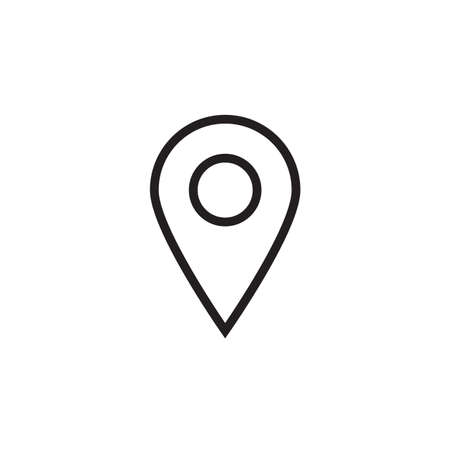 Located icon in trendy flat style isolated on background.のイラスト素材