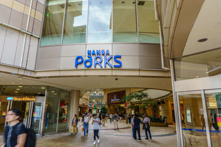 OSAKA , JAPAN - June 29 2018 : Namba Parks . Namba Parks is an office and shopping complex located in Namba-naka Nichome, Naniwa-ku, Osaka, Japan, the south of Namba Station on Nankai Railway.のeditorial素材