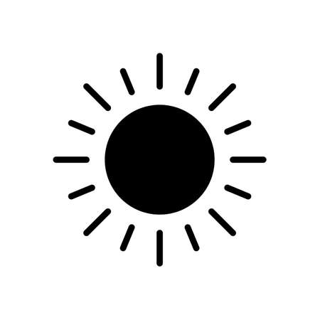 sun icon Vector illustration, EPS10.のイラスト素材