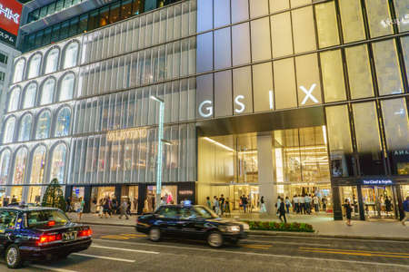 Tokyo, Japan - September 21, 2018 : Ginza Six Complex (GSIX)  . the new department store, which will be opened in Giza district in Tokyo, Japanのeditorial素材