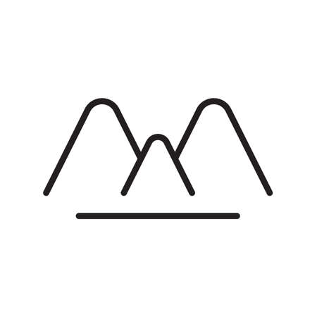 mountain icon Vector illustration, EPS10.のイラスト素材