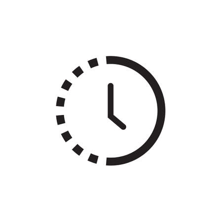 Clock icon Vector illustration, EPS10.のイラスト素材